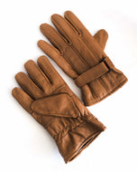 Durable Men's Sheep Leather Winter Gloves — Brown | Kordovan Leather Pakistan