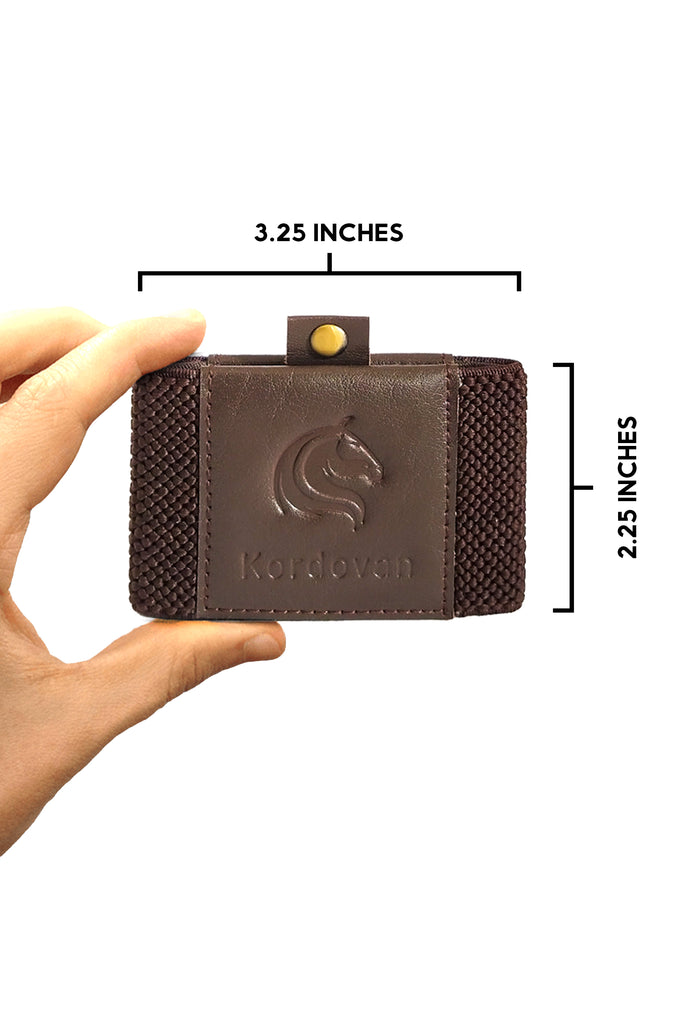 RFID Protected KODO Wallet Executive // Brown //  Glazed Calf Leather - Kordovan