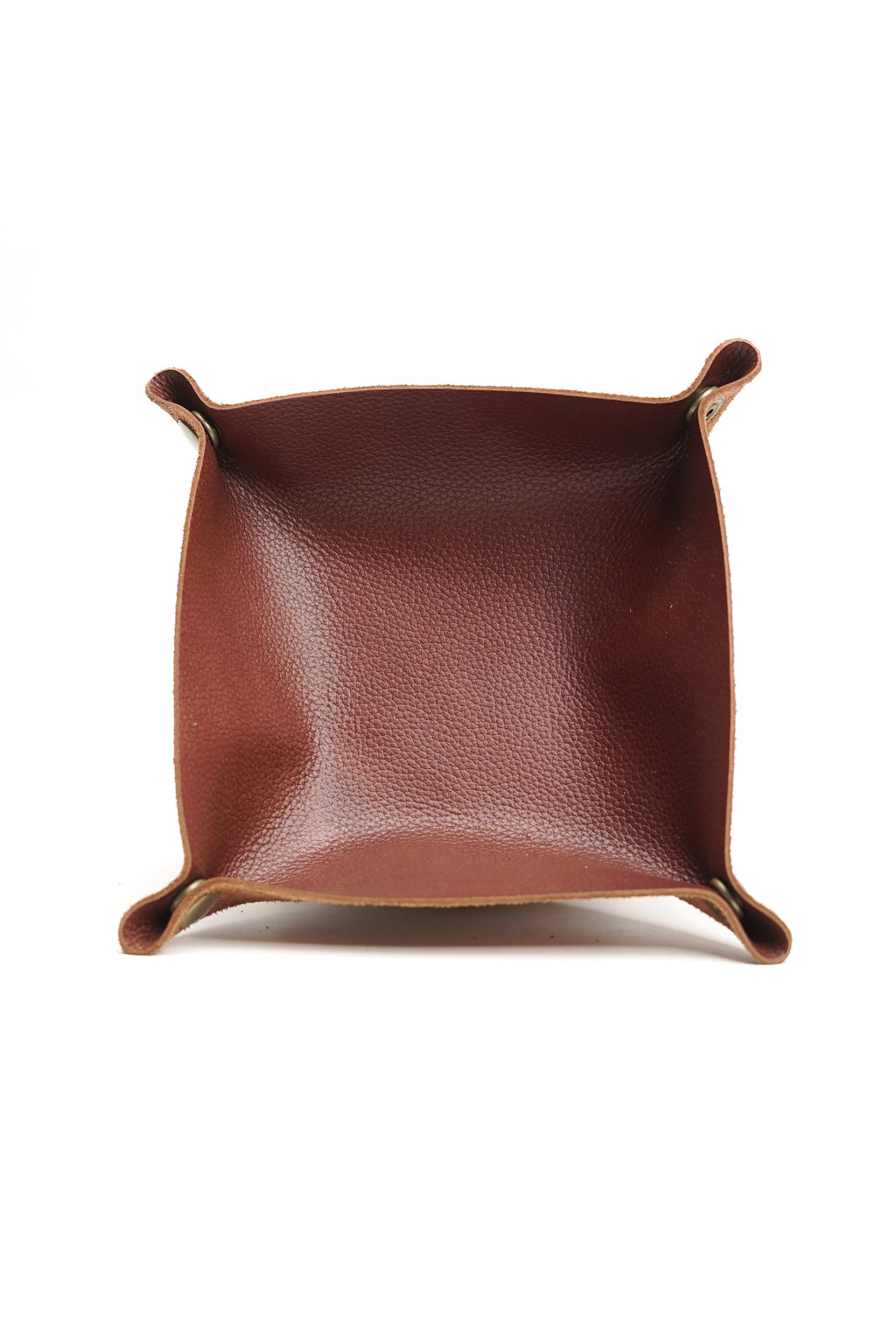 Leather Tray Organizer // Brown - Kordovan