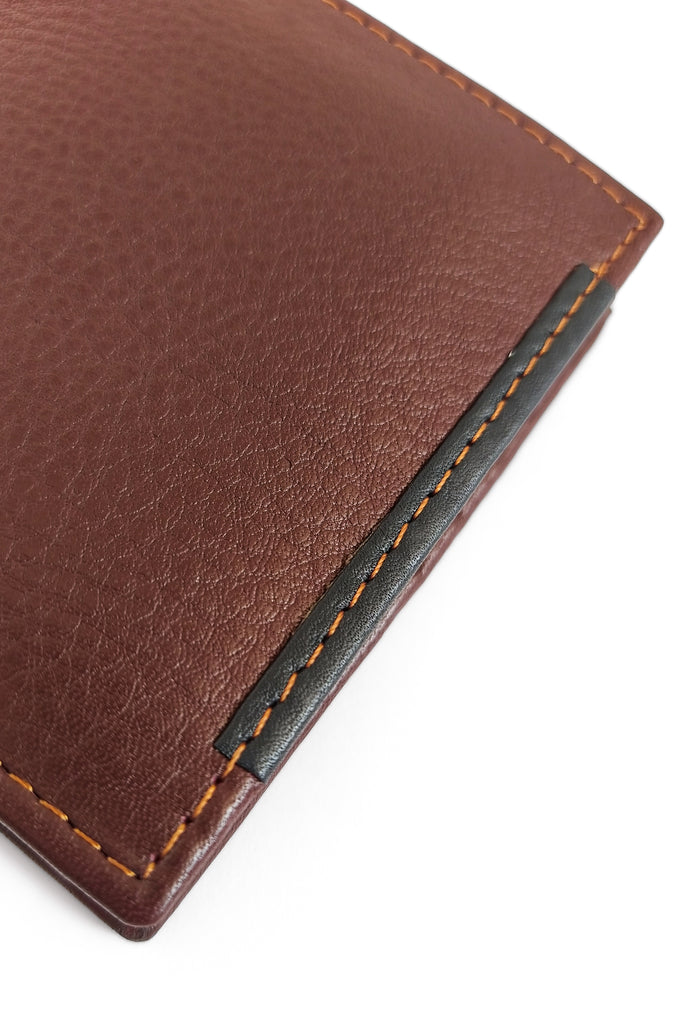 "THE SHELBY" Bifold Soft Cow Leather Wallet for Men - Kordovan