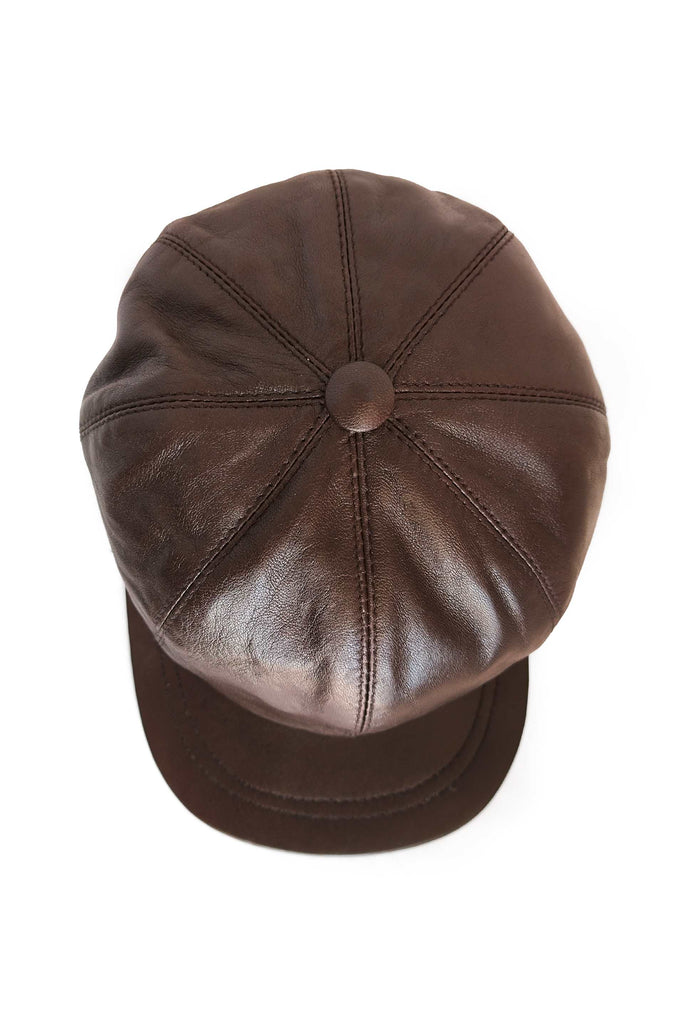 Women's Casual Cap // Newsboy Cap beret for girl // Brown
