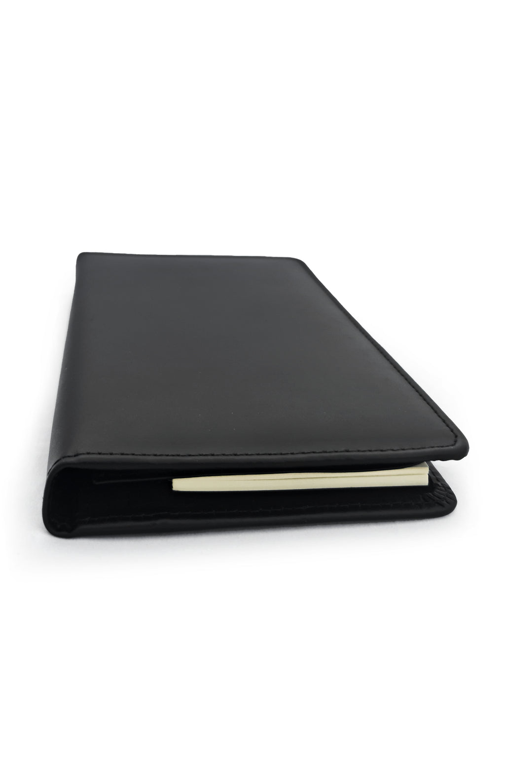Mini Leather Folio // Note Pad Organizer // Black - Kordovan