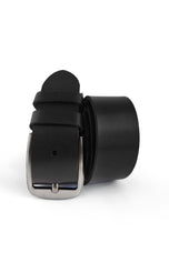 Men's Solid One Piece Leather Dress & Casual Belt // Black - Kordovan
