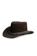KORDOVAN's Suede Premium Genuine Leather Western Cowboy Hat - Brown - Kordovan