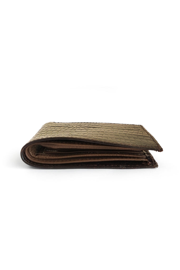 The Gator Bifold Wallet for Men // Dark Brown - Kordovan