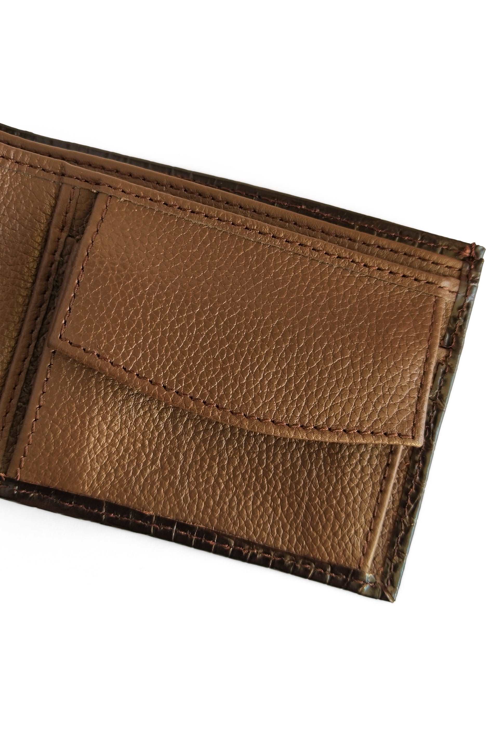 The Gator Bifold Wallet for Men // Dark Brown