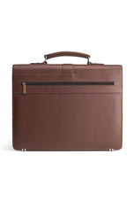 The Executive Leather Briefcase Office Bag With Laptop Compartment // Brown