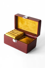 Mini Watch Cufflink Jewelry Box Unisex | Kordovan Leather Pakistan