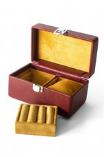 Mini Watch Cufflink Jewelry Box Unisex | Kordovan Leather Pakistan