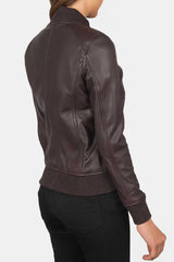 Bliss Women's Leather Bomber Jacket | Kordovan Leather Pakistan